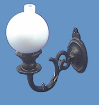 Dollhouse Miniature Sconce with Ball-Black